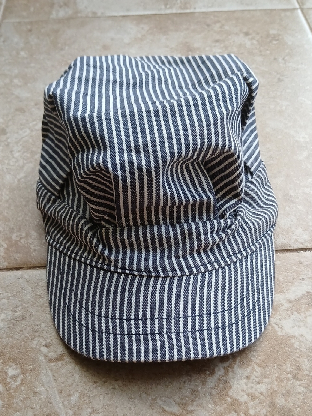 Toys"R"Us Imaginarium Striped Cotton Kids Cap - Navy and White